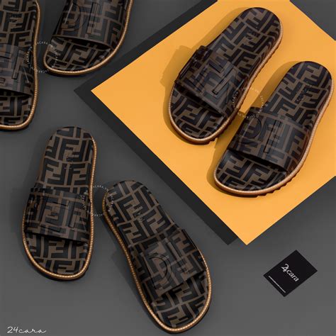 mens fendi slides replica|real or fake fendi.